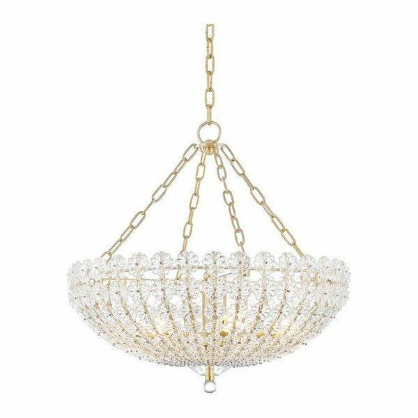 Hudson Valley 8 Light Chandelier, 8224-AGB 8224-AGB